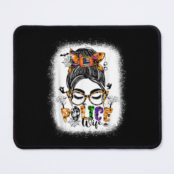 Item preview, Police Wife Messy Bun Women Glasses Funny Halloween Costumes designed and sold by Edgarolander.