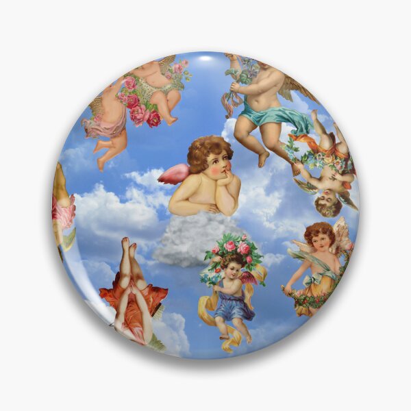 Item preview, angel cherub clouds antique heavenly victorian  designed and sold by Gossip Rag.