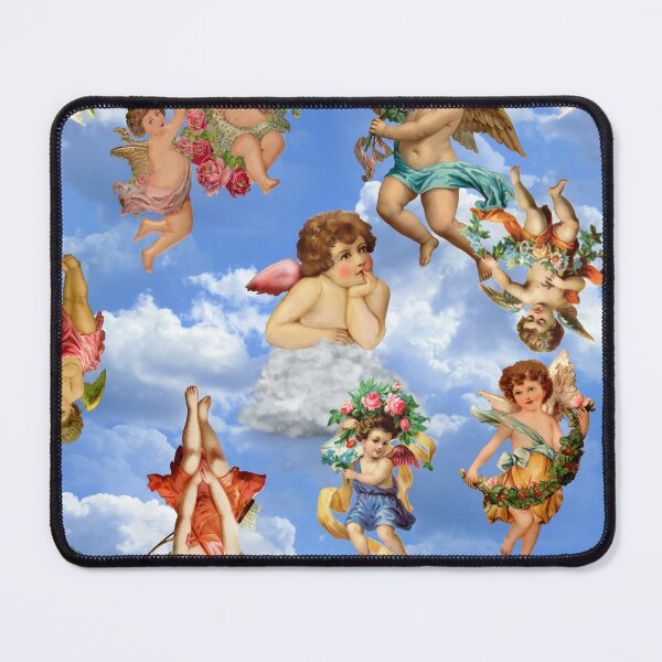 Item preview, angel cherub clouds antique heavenly victorian  designed and sold by Gossip Rag.