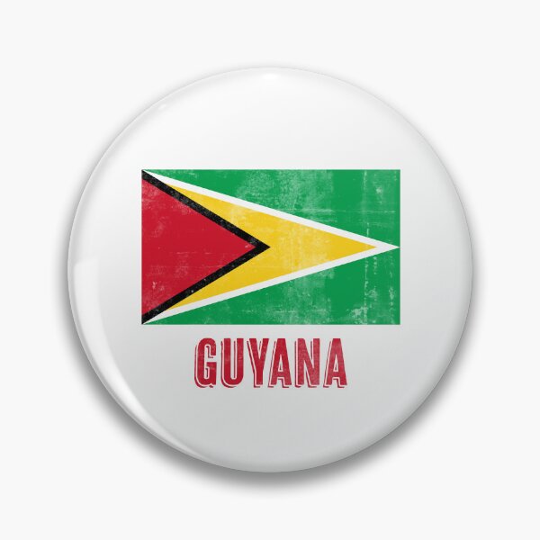 Artikelvorschau, Flagge von Guyana "Grunge"-Look. entworfen und verkauft von KTSubz Faith & Fun Designs.