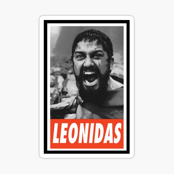 Leonidas Stickers Redbubble - leonaras spartian roblox decal