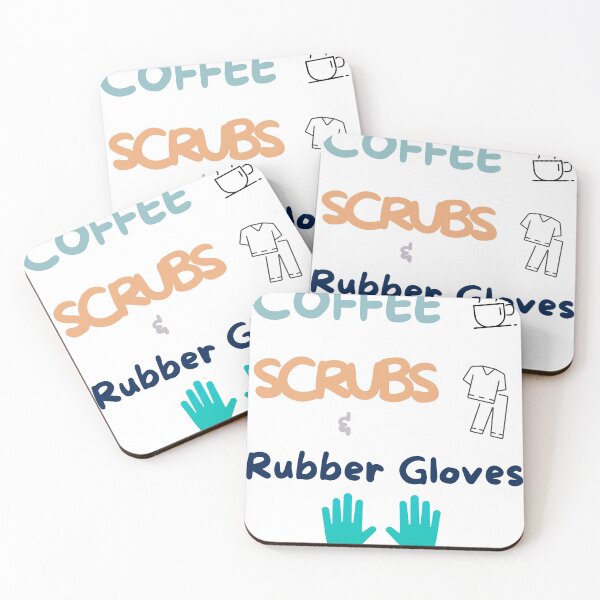 Artikelvorschau, Kaffee, Peelings und Gummihandschuhe entworfen und verkauft von RandiMullins.