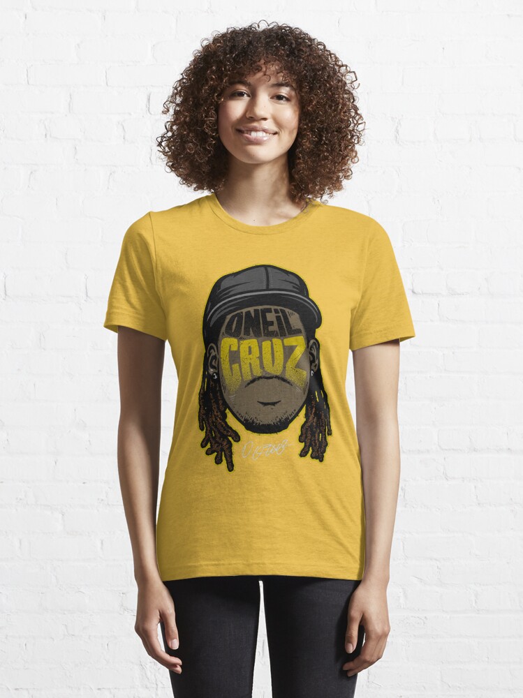  Oneil Cruz Men's T-Shirt - Oneil Cruz Pittsburgh Player  Silhouette : Sports & Outdoors