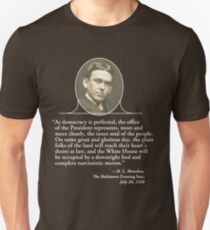 HL Menckens größtes Zitat Slim Fit T-Shirt
