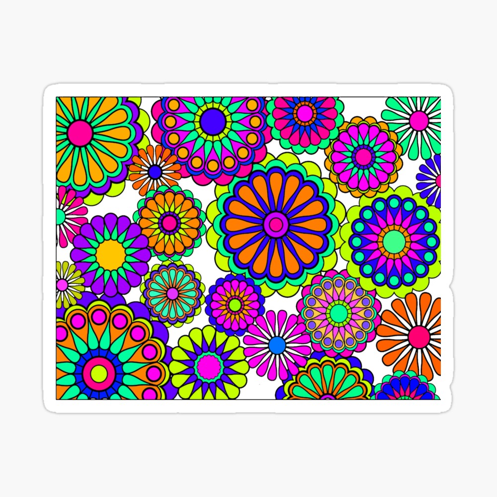 Simple flower hippie doodle #AD , #sponsored, #AFF, #flower