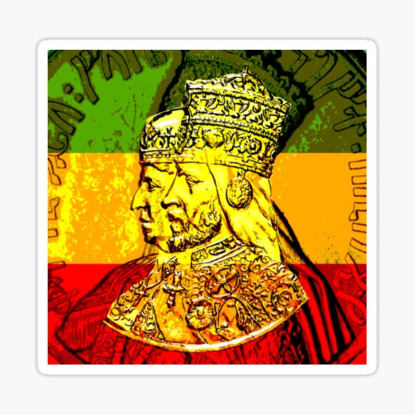 His Majesty Haile Selassie Empress Menen Sticker