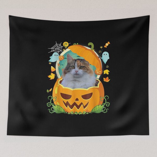 Item preview, Happy Halloween Pumpkin Manx Cat Witch Cute Hat Lover Horor designed and sold by Gormgunnarsson.