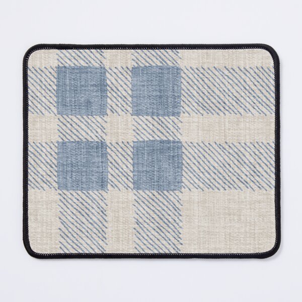 Artikelvorschau, Leinen und blaues Plaid entworfen und verkauft von SugarPineDesign.