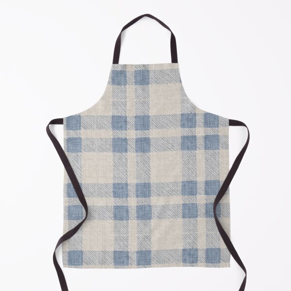 Aperçu de l'œuvre Lin et Plaid Bleu créée et vendue par SugarPineDesign.