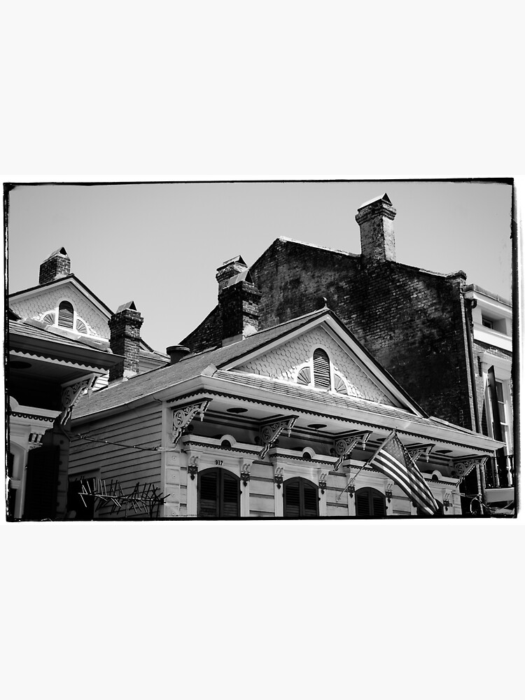"Rooftops , French Quarter .. New Orleans Louisiana " Sticker for Sale