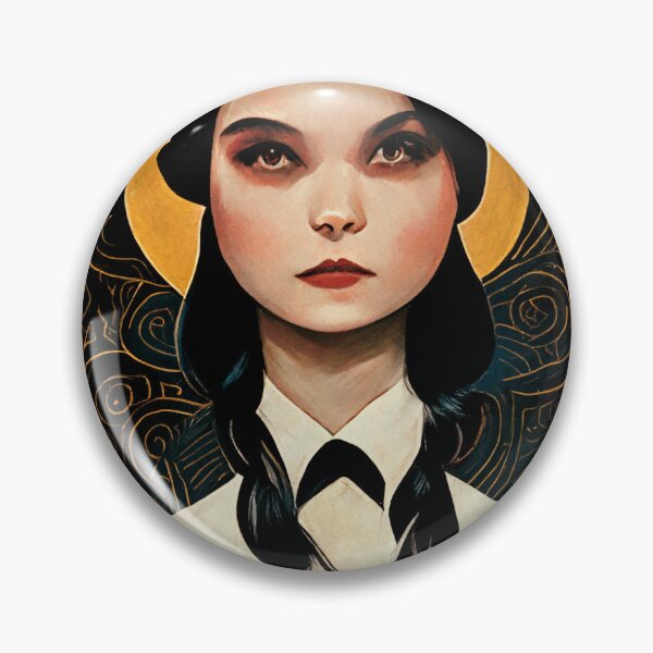 Item preview, Art Deco Wednesday Addams designed and sold by TheHippieViking.