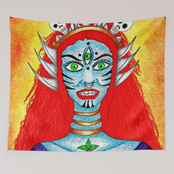 Item preview, Kali, goddess of regeneration and transformation designed and sold by AguilaAstral.