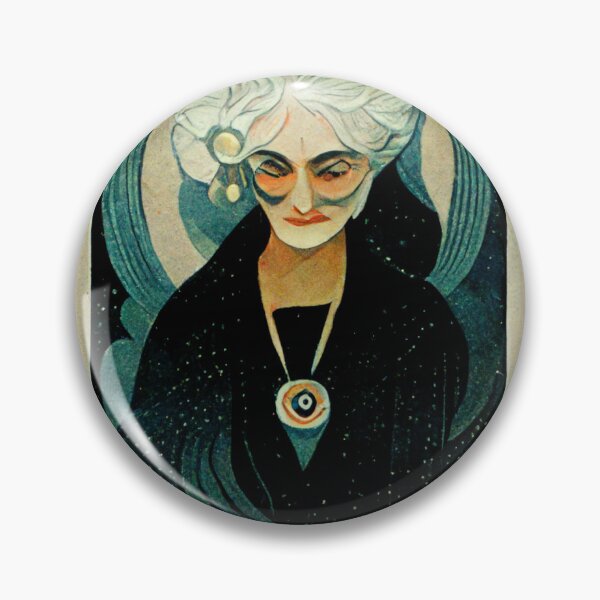 Item preview, Art Deco Grandmama Addams designed and sold by TheHippieViking.