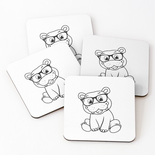 Item preview, Hip Hip Hipster Hippo designed and sold by KGoPrintables.
