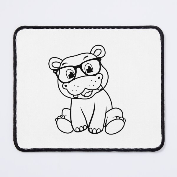 Item preview, Hip Hip Hipster Hippo designed and sold by KGoPrintables.