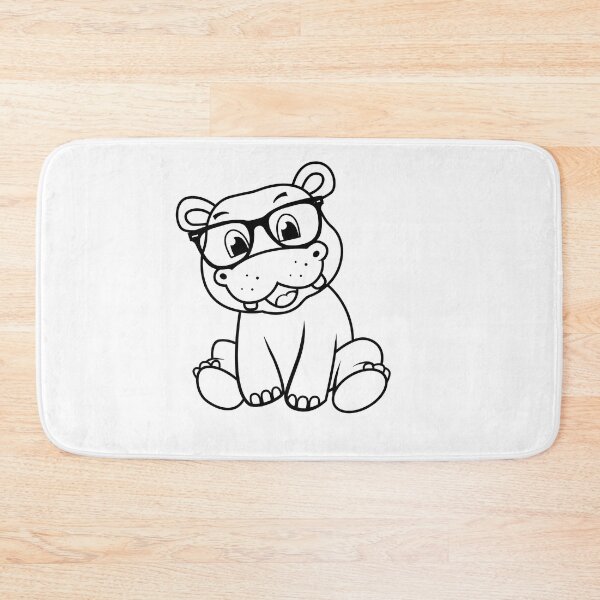 Item preview, Hip Hip Hipster Hippo designed and sold by KGoPrintables.