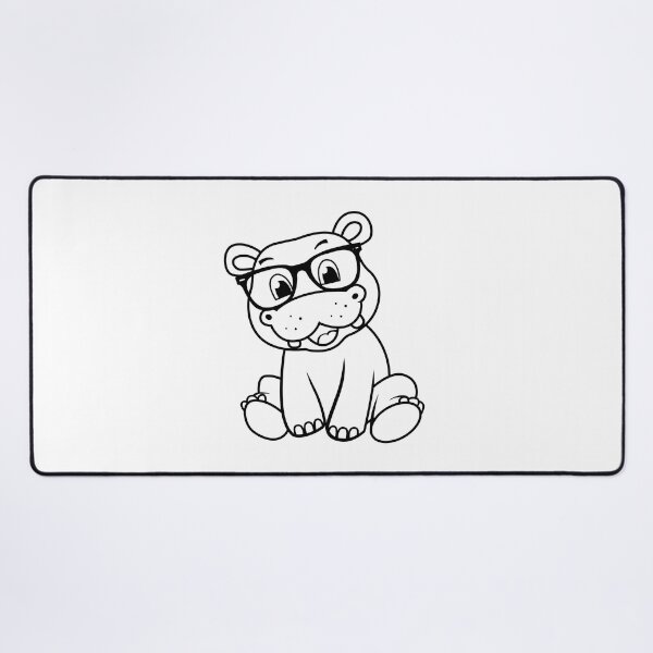 Item preview, Hip Hip Hipster Hippo designed and sold by KGoPrintables.
