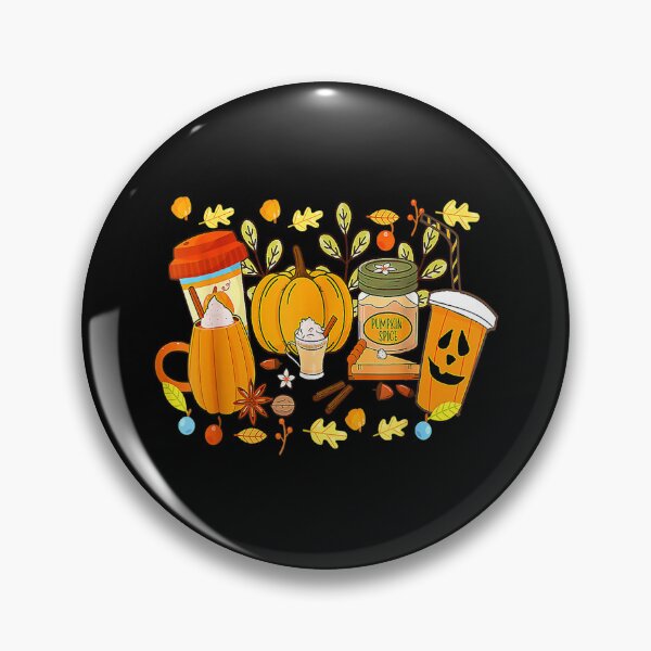 Aperçu de l'œuvre Pumpkin Spice Coffee Latte Automne Saison d'automne et Halloween créée et vendue par Edgarolander.