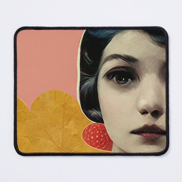 Item preview, Woman with red lips looking straight ahead designed and sold by yayor.