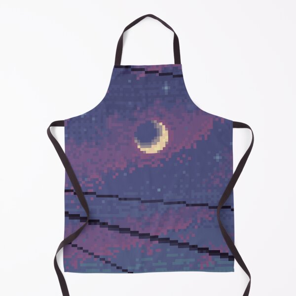 Item preview, Beautiful Moon at Sunrise Pixel Art Design designed and sold by daycast24.