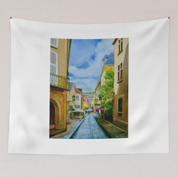 Artikelvorschau, Rue Fénelon, Sarlat-la-Canéda, Frankreich entworfen und verkauft von Dai Wynn Fine Art.
