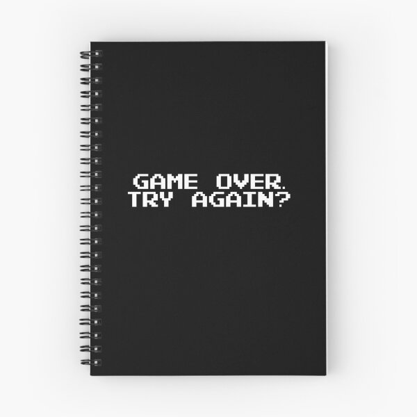 Item preview, GAME OVER TRY AGAIN Video Game Quotes Pixelated designed and sold by everything4eva.