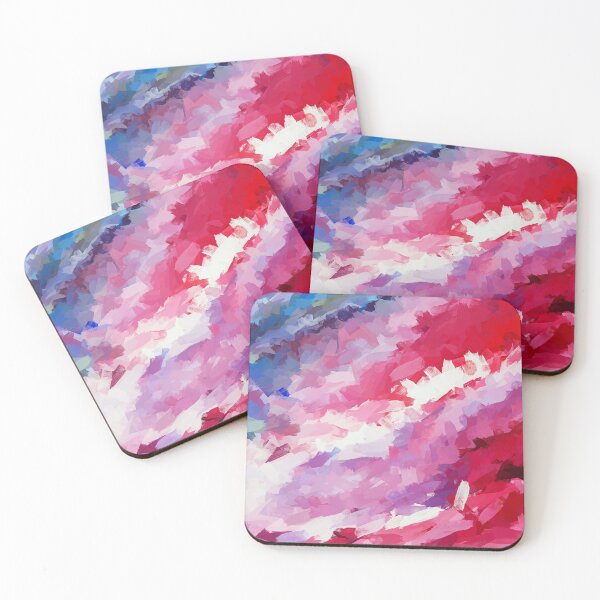 Item preview, Red Sky Abstract Painting designed and sold by nelloryn.