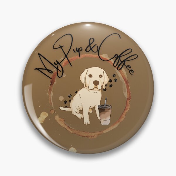 Artikelvorschau, Labrador-Welpe und mein Kaffee entworfen und verkauft von ElruffPets.