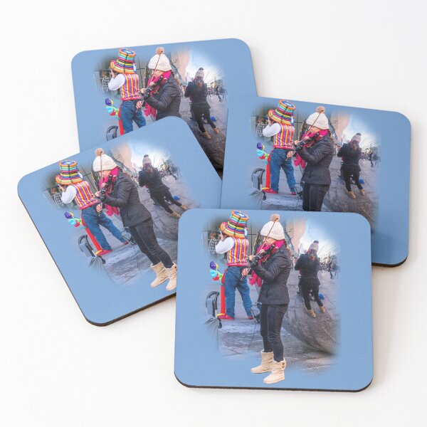 Item preview, Two buskers, one reflection designed and sold by indiafrankk.
