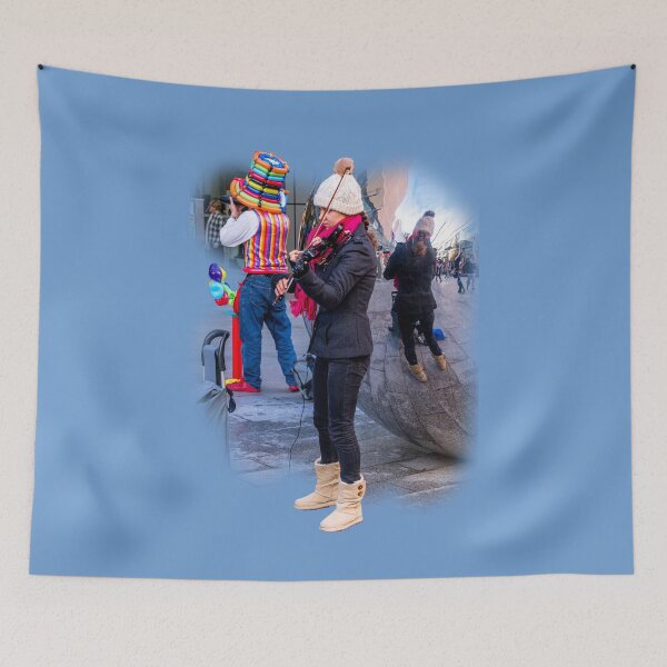 Item preview, Two buskers, one reflection designed and sold by indiafrankk.