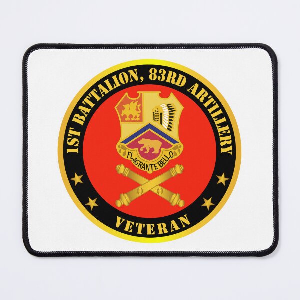 Item preview, Army - 1st Bn 83rd Artillery Veteran w Branch designed and sold by Military Insignia Products.