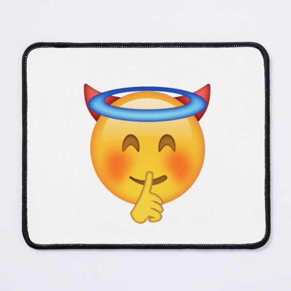 Item preview, Secret devil-angel emoji designed and sold by Bashini.