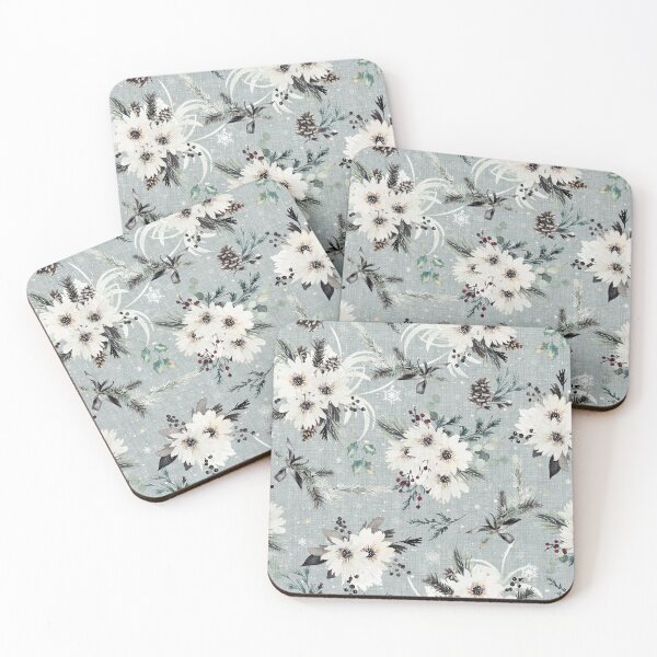 Item preview, December Winter Floral designed and sold by SugarPineDesign.