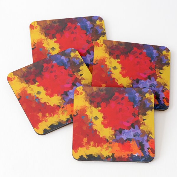 Item preview, Fire Bloom Abstract Painting designed and sold by nelloryn.