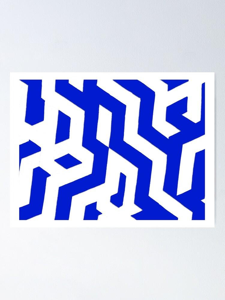 Alternative Ansicht von ZickZack Indigo 2 Poster