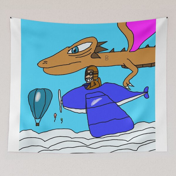 Item preview, The Dragon And The Pilot designed and sold by ToonDoode.