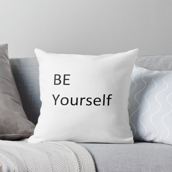 Item preview, Be yourself pillow  designed and sold by Baileychandler.