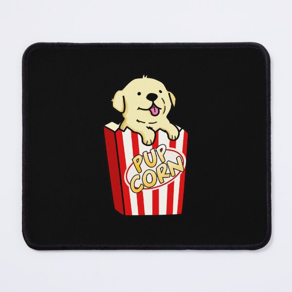 Item preview, Pup Corn Funny Pop Corn Puns (Dark BG) designed and sold by punnybone.
