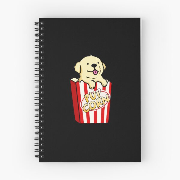 Item preview, Pup Corn Funny Pop Corn Puns (Dark BG) designed and sold by punnybone.