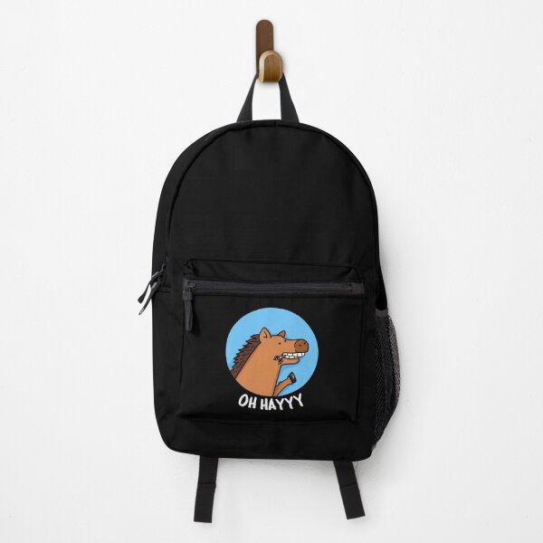 Item preview, Oh Hayyy Funny Horse Puns (Dark BG) designed and sold by punnybone.