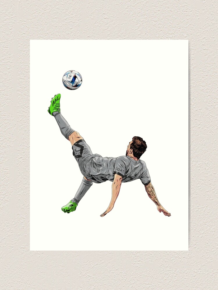 "MESSI BICYCLE KICK GOAL" Art Print for Sale by brunobaldwin Redbubble