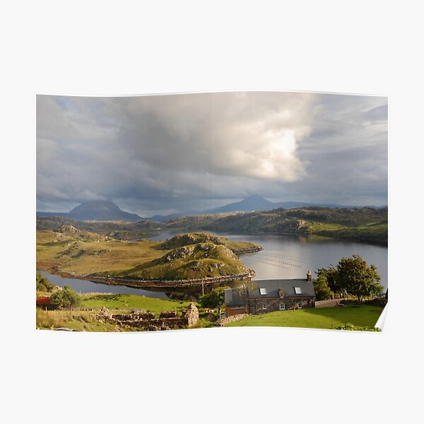 Kinlochbervie and Badcall Inchard, Loch Inchard, Kinlochbervie, Sutherland Poster