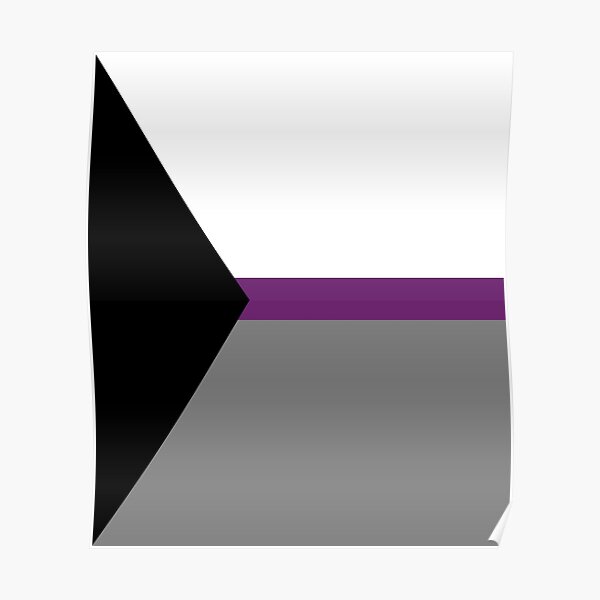 Demisexual Pride Flag Poster By F Phantomart Redbubble