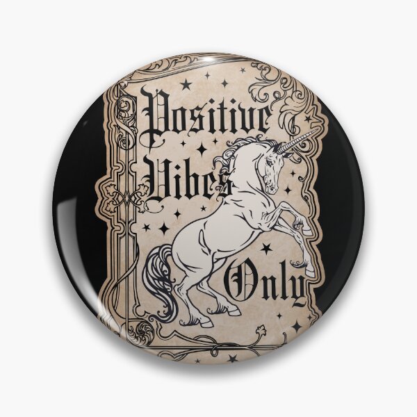 Item preview, Positive Vibes Only Unicorn designed and sold by RavenWake.