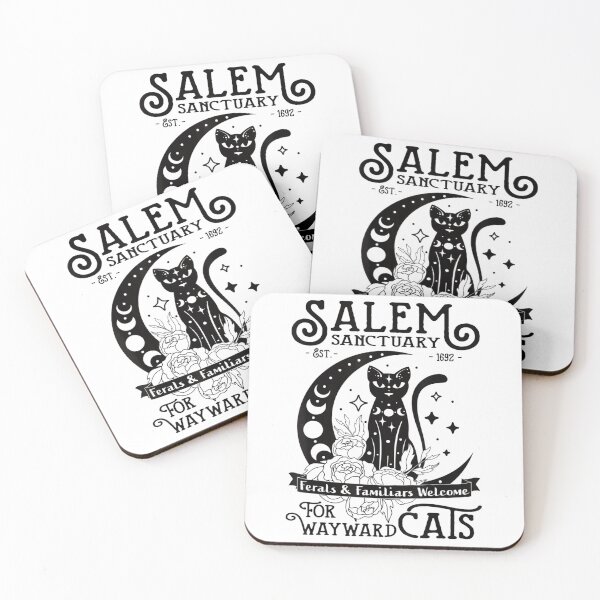 Item preview, Funny Black Cat Salem Home For Wayward Cats Halloween Witch designed and sold by Kentkroon.