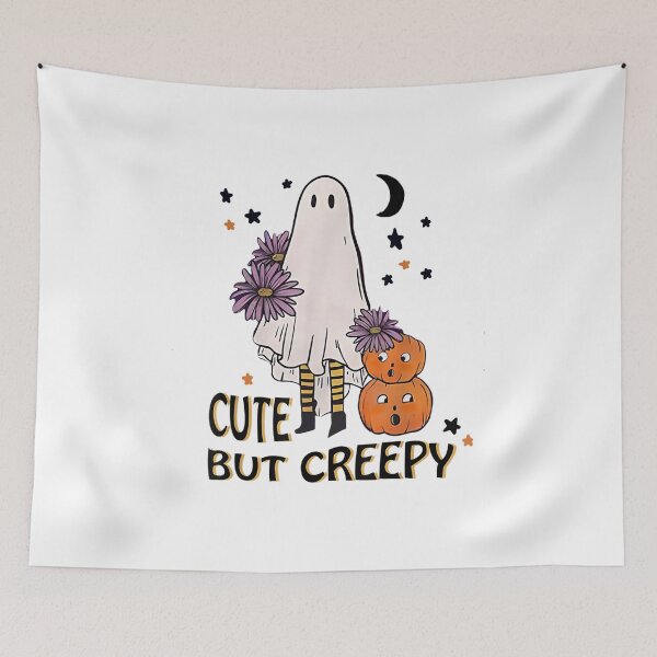 Item preview, Cute But Creepy Ghost Sheet Costume Floral Halloween designed and sold by Kentkroon.