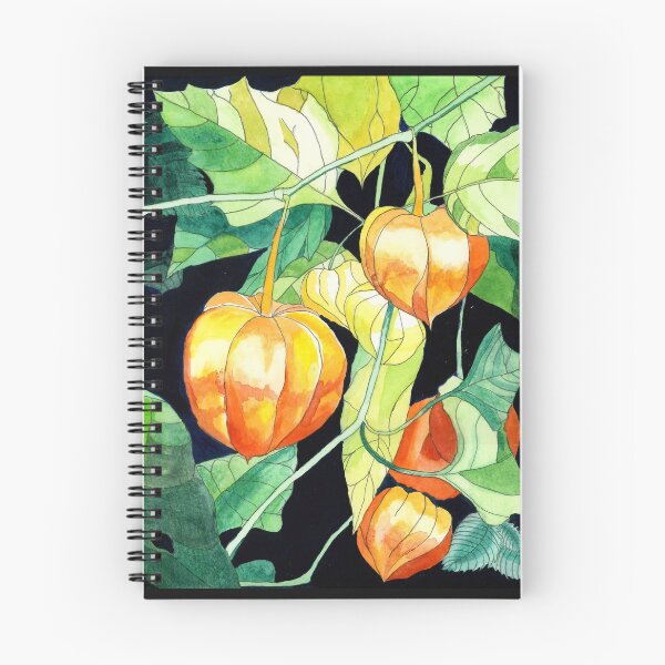 Item preview, Chinese Lanterns watercolour flowers painting designed and sold by esvb.