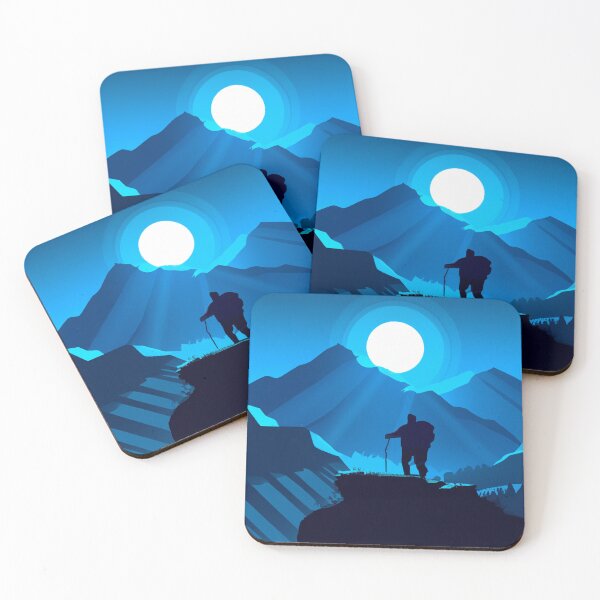 Item preview, Silhouette of a hiker with a landscape background designed and sold by Parag's Travel Shop.