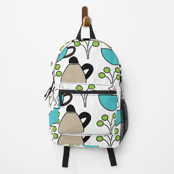Item preview, Tea Time Teapot Tea Leaves Colorful Seamless Pattern designed and sold by Nisha Prabhu.