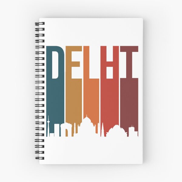 Item preview, Delhi skyline Indian city Hindi Desi Design designed and sold by alltheprints.